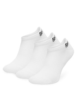Zestaw 3 par niskich skarpet unisex Reebok R0356P-SS24 (3-pack) Biały ze sklepu eobuwie.pl w kategorii Skarpetki damskie - zdjęcie 181280762