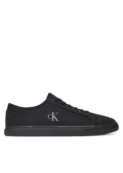 Tenisówki Calvin Klein Jeans Ess Vulc Low Mg Canvas YM0YM01209 Czarny ze sklepu eobuwie.pl w kategorii Trampki męskie - zdjęcie 181280863