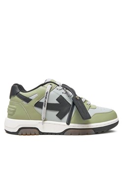 Sneakersy Off-White OMIA189S22LEA0015710 Zielony ze sklepu eobuwie.pl w kategorii Buty sportowe męskie - zdjęcie 181280870