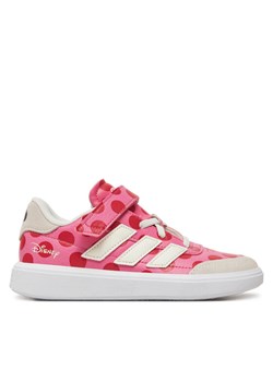Sneakersy adidas Disney Minnie Mouse Courtblock IH6286 Różowy ze sklepu eobuwie.pl w kategorii Buty sportowe dziecięce - zdjęcie 181281292