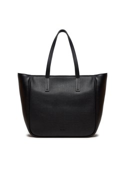 Torebka Calvin Klein Jeans Ck Refine Md Shopper Braid K60K612137 Czarny ze sklepu eobuwie.pl w kategorii Torby Shopper bag - zdjęcie 181281664