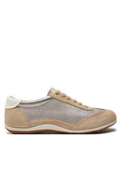Sneakersy Geox D Vega D4509A 022BV CH62L Beżowy ze sklepu eobuwie.pl w kategorii Półbuty damskie - zdjęcie 181281760