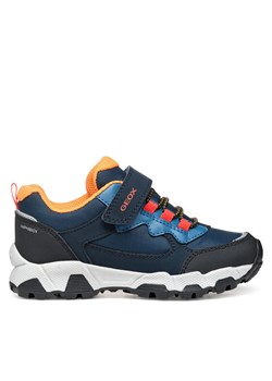 Trekkingi Geox J553ZA 0FU50 C0700 S Granatowy ze sklepu eobuwie.pl w kategorii Buty trekkingowe dziecięce - zdjęcie 181282600