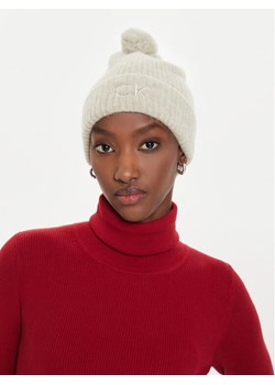 Czapka Calvin Klein Embroidery Airy K60K612586 Beżowy ze sklepu eobuwie.pl w kategorii Czapki zimowe damskie - zdjęcie 181283121
