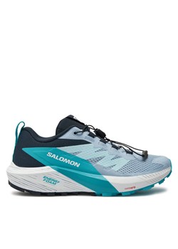 Buty do biegania Salomon Sense Ride 5 L47458900 Niebieski ze sklepu eobuwie.pl w kategorii Buty sportowe damskie - zdjęcie 181283123