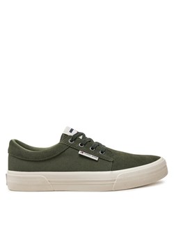 Tenisówki Tommy Jeans Tjm Vulc. Skate Derby EM0EM01427 Zielony ze sklepu eobuwie.pl w kategorii Trampki męskie - zdjęcie 181283421
