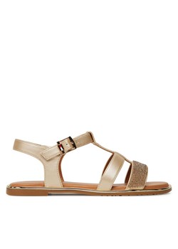 Sandały Tommy Hilfiger T3A2-33781-1372 S Złoty ze sklepu eobuwie.pl w kategorii Sandały dziecięce - zdjęcie 181283633