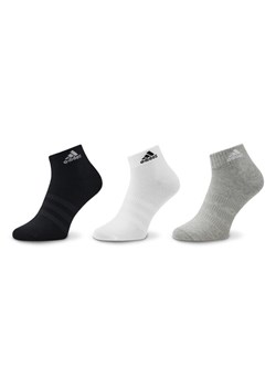 Skarpety Niskie Unisex adidas Thin and Light Ankle Socks 3 Pairs IC1283 Szary ze sklepu eobuwie.pl w kategorii Skarpetki dziecięce - zdjęcie 181283662