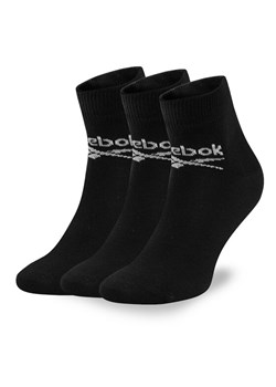 Zestaw 3 par wysokich skarpet unisex Reebok R0429-SS24 (3-pack) Czarny ze sklepu eobuwie.pl w kategorii Skarpetki męskie - zdjęcie 181283680