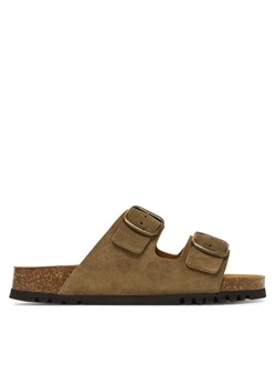 Klapki Scholl Josephine F32165 Khaki ze sklepu eobuwie.pl w kategorii Klapki damskie - zdjęcie 181283684