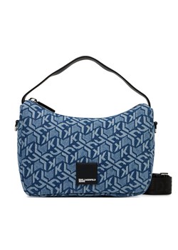 Torebka Karl Lagerfeld Jeans A2W30167 Niebieski ze sklepu eobuwie.pl w kategorii Listonoszki - zdjęcie 181283712