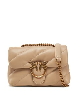 Torebka PINKO Love Puff Mini Cl PE 25 PLTT 100039 A0F2 Beżowy ze sklepu eobuwie.pl w kategorii Kopertówki - zdjęcie 181283980