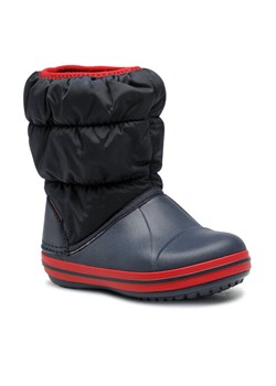 Śniegowce Crocs Winter Puff Boot 14613-485 Granatowy ze sklepu eobuwie.pl w kategorii Buty zimowe dziecięce - zdjęcie 181284014