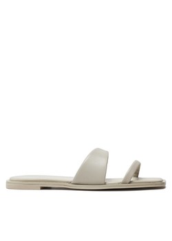 Klapki Calvin Klein Flat Slide Lth HW0HW02071 Beżowy ze sklepu eobuwie.pl w kategorii Klapki damskie - zdjęcie 181284752