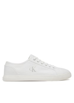 Tenisówki Calvin Klein Jeans Ess Vulc Low Mg Canvas YM0YM01209 Biały ze sklepu eobuwie.pl w kategorii Trampki męskie - zdjęcie 181285211