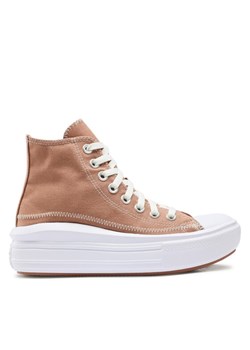 Trampki Converse Chuck Taylor All Star Move A04672C Brązowy ze sklepu eobuwie.pl w kategorii Trampki damskie - zdjęcie 181285384