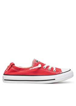 Trampki Converse Chuck Taylor All Star Shoreline Slip 537083C Czerwony ze sklepu eobuwie.pl w kategorii Trampki damskie - zdjęcie 181285390
