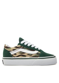 Tenisówki Vans Uy Old Skool VN0A7Q5FBGK1 Zielony ze sklepu eobuwie.pl w kategorii Trampki dziecięce - zdjęcie 181285433
