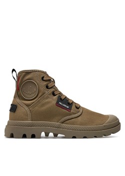 Trapery Palladium Pampa Hi Patch 79117-308-M Zielony ze sklepu eobuwie.pl w kategorii Workery damskie - zdjęcie 181285444