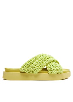 Klapki Inuikii Woven 70104-105 Zielony ze sklepu eobuwie.pl w kategorii Klapki damskie - zdjęcie 181285752