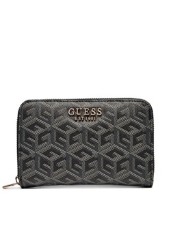 Duży Portfel Damski Guess Laurel (CU) Wallets SWCU85 00400 Czarny ze sklepu eobuwie.pl w kategorii Portfele damskie - zdjęcie 181285834