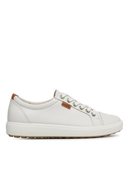 Sneakersy ECCO Soft 7 Ladies 43000301007 Biały ze sklepu eobuwie.pl w kategorii Trampki damskie - zdjęcie 181285854