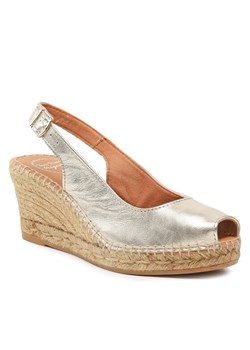Espadryle Toni Pons Croacia Złoty ze sklepu eobuwie.pl w kategorii Espadryle damskie - zdjęcie 181285931