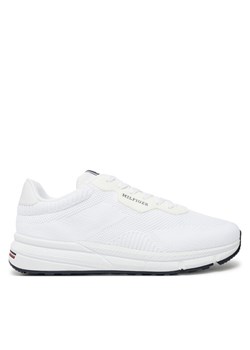 Sneakersy Tommy Hilfiger Lightweight Rwb Knit FM0FM05423 Biały ze sklepu eobuwie.pl w kategorii Buty sportowe męskie - zdjęcie 181286032