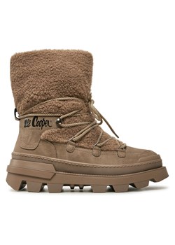 Botki Lee Cooper LCJ-24-47-3149LA Beżowy ze sklepu eobuwie.pl w kategorii Śniegowce damskie - zdjęcie 181286193