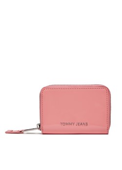 Mały Portfel Damski Tommy Jeans Tjw Ess Must Small Za Patent AW0AW15935 Różowy ze sklepu eobuwie.pl w kategorii Portfele damskie - zdjęcie 181286421