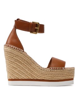 Espadryle See By Chloé SB26152 Brązowy ze sklepu eobuwie.pl w kategorii Sandały damskie - zdjęcie 181286441