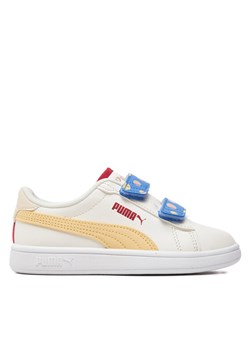 Sneakersy Puma Smash 3.0 Summer Camp V Ps 395604-01 Écru ze sklepu eobuwie.pl w kategorii Trampki dziecięce - zdjęcie 181286632