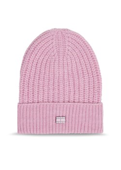 Czapka Tommy Jeans Tjw Cosy Knit Beanie AW0AW15462 Różowy ze sklepu eobuwie.pl w kategorii Czapki zimowe damskie - zdjęcie 181286754