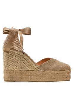 Espadryle Castañer Chiara/8Ed/032 023196 Złoty ze sklepu eobuwie.pl w kategorii Espadryle damskie - zdjęcie 181286823