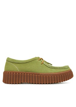 Półbuty Clarks Torhill Bee 26181186 Zielony ze sklepu eobuwie.pl w kategorii Półbuty damskie - zdjęcie 181287302
