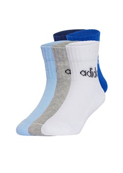 Zestaw 5 par wysokich skarpet dziecięcych adidas Kids Lin Ank 5P JF8542 Kolorowy ze sklepu eobuwie.pl w kategorii Skarpetki dziecięce - zdjęcie 181287594