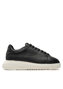 Sneakersy Emporio Armani X3X024 XF768 00002 Czarny ze sklepu eobuwie.pl w kategorii Trampki damskie - zdjęcie 181288911