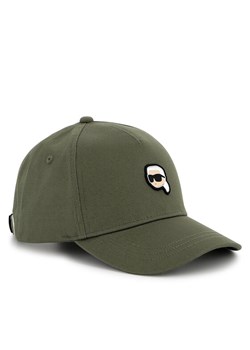 Czapka z daszkiem KARL LAGERFELD Z30398 Khaki ze sklepu eobuwie.pl w kategorii Czapki dziecięce - zdjęcie 181288930