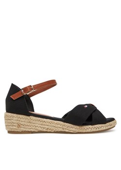 Espadryle Tommy Hilfiger T3A7-33801-0048 S Czarny ze sklepu eobuwie.pl w kategorii Espadryle damskie - zdjęcie 181289173