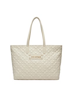 Torebka LOVE MOSCHINO JC4166PP1MLA0110 Écru ze sklepu eobuwie.pl w kategorii Torby Shopper bag - zdjęcie 181289242
