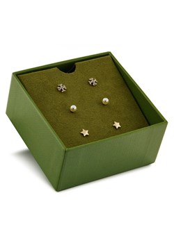 Kolczyki Tory Burch Kira Stud 164115 Złoty ze sklepu eobuwie.pl w kategorii Kolczyki - zdjęcie 181289743