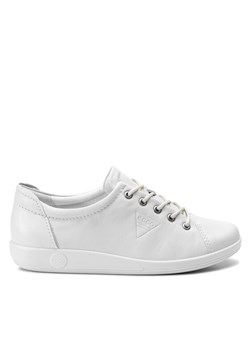 Sneakersy ECCO Soft 2.0 20650301007 Biały ze sklepu eobuwie.pl w kategorii Trampki damskie - zdjęcie 181289923