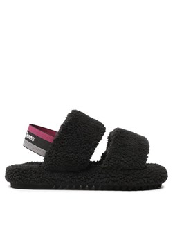 Kapcie Tommy Jeans Tj Winter Sandal 2D EN0EN02031 Czarny ze sklepu eobuwie.pl w kategorii Kapcie damskie - zdjęcie 181289944