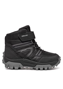 Kozaki Geox J Himalaya Boy B Abx J46FRD 050FU C9999 M Czarny ze sklepu eobuwie.pl w kategorii Buty zimowe dziecięce - zdjęcie 181290072