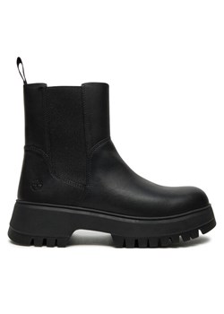 Sztyblety Timberland Mid Pull On Boot TB0A6FCHW021 Czarny ze sklepu eobuwie.pl w kategorii Botki - zdjęcie 181290082
