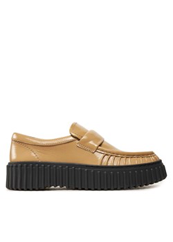 Półbuty Clarks Torhill Mocc 26179353 Beżowy ze sklepu eobuwie.pl w kategorii Półbuty damskie - zdjęcie 181290833