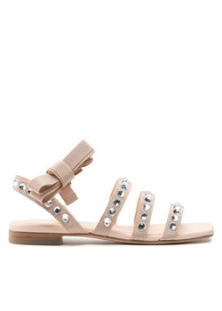 Sandały AGL Crystal Flat D667034PCKG085F643 Różowy ze sklepu eobuwie.pl w kategorii Sandały damskie - zdjęcie 181290973