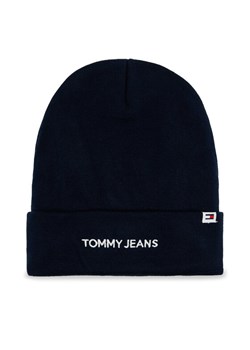 Czapka Tommy Jeans Linear Logo AM0AM12025 Granatowy ze sklepu eobuwie.pl w kategorii Czapki zimowe męskie - zdjęcie 181291074