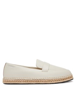 Espadryle Calvin Klein Espadrille W/Ck Hw - Lth HW0HW02390 Écru ze sklepu eobuwie.pl w kategorii Espadryle damskie - zdjęcie 181291293