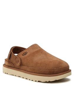Klapki Ugg W Goldenstar Clog 1138252 Brązowy ze sklepu eobuwie.pl w kategorii Klapki damskie - zdjęcie 181291383